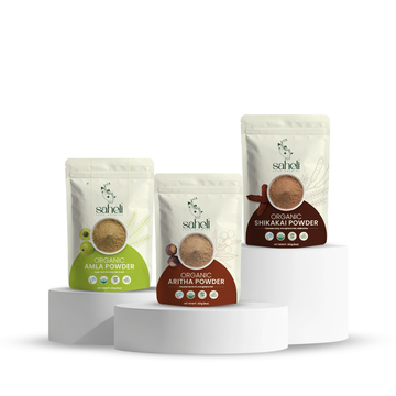 Hair Cleanser Combo (Amla Powder, Reetha Powder & Shikakai Powder)