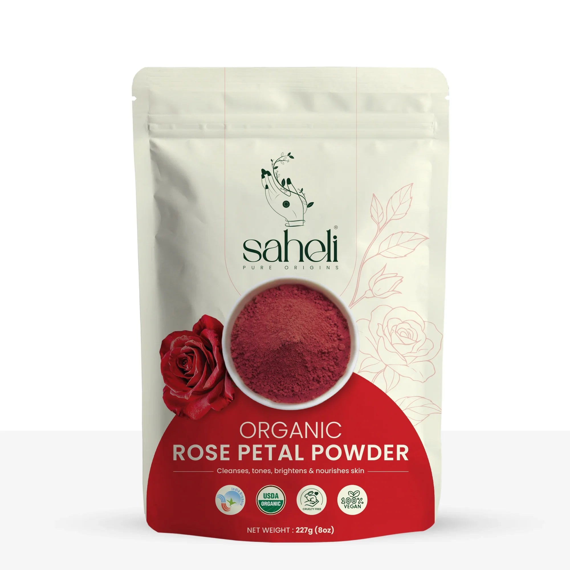 Organic Rose Petal Powder - 227g