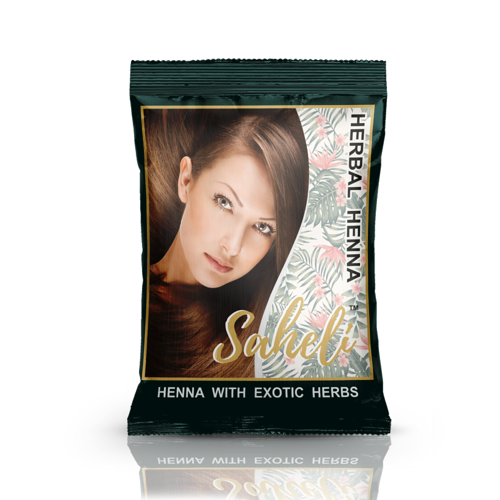Saheli Herbal Henna for Hair - 40gms (Pack  of 6)
