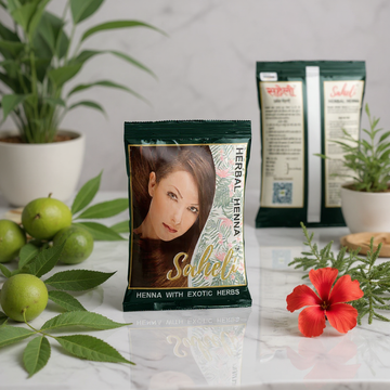 Saheli Herbal Henna for Hair - 40gms (Pack  of 6)