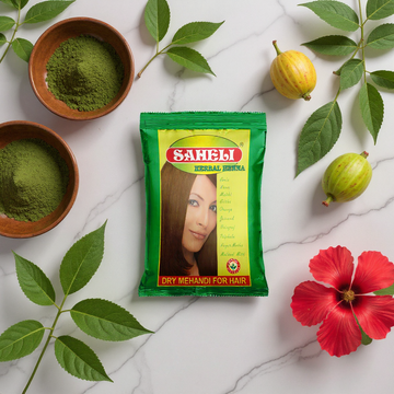 Saheli Herbal Henna for Hair - 120gms (Pack  of 3)