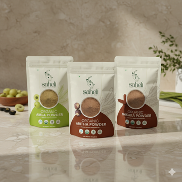 Hair Cleanser Combo (Amla Powder, Reetha Powder & Shikakai Powder)