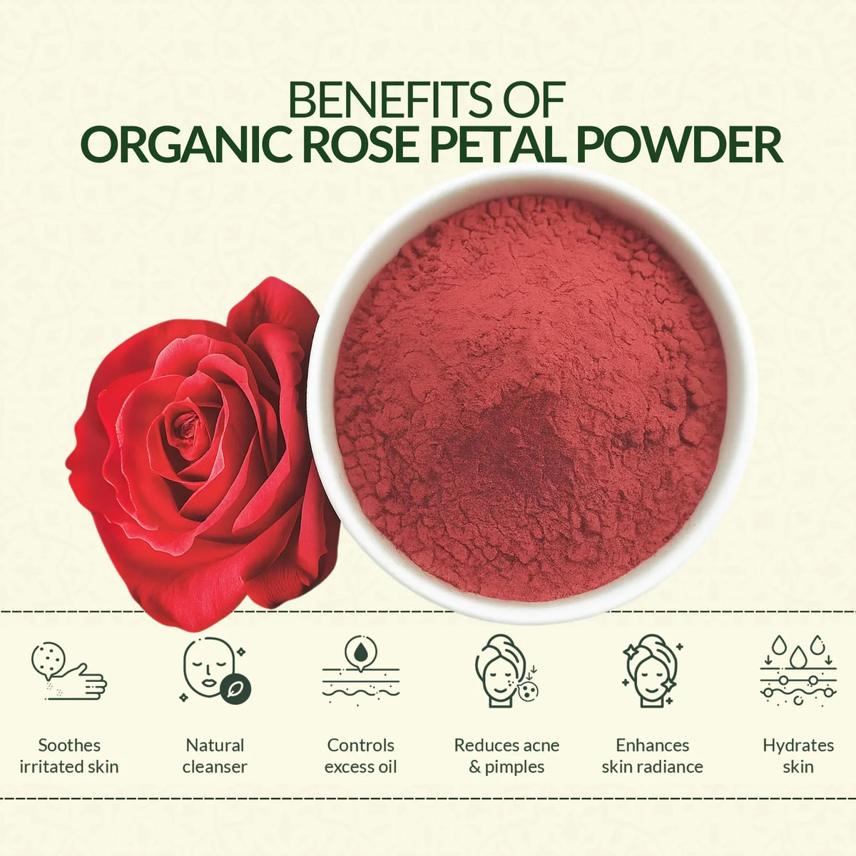 Organic Rose Petal Powder - 227g